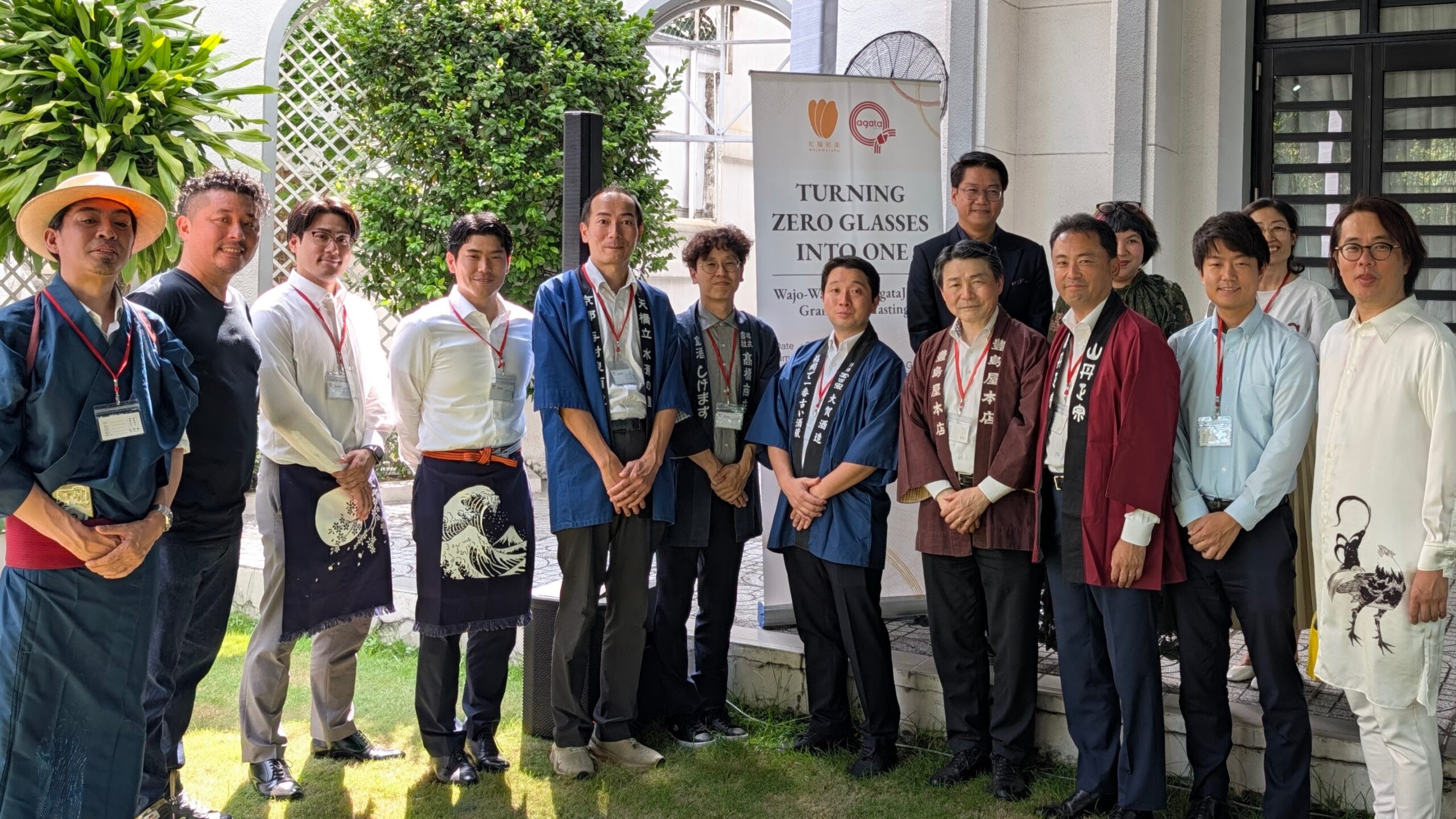 日本のよいものを世界へ! 文化の商社「agataJapan」と「和醸和楽」在ホーチミン日本国総領事公邸にて「日本酒 試飲・意見交換会」を開催！　現地のインポーターや飲食関係者約80名参加